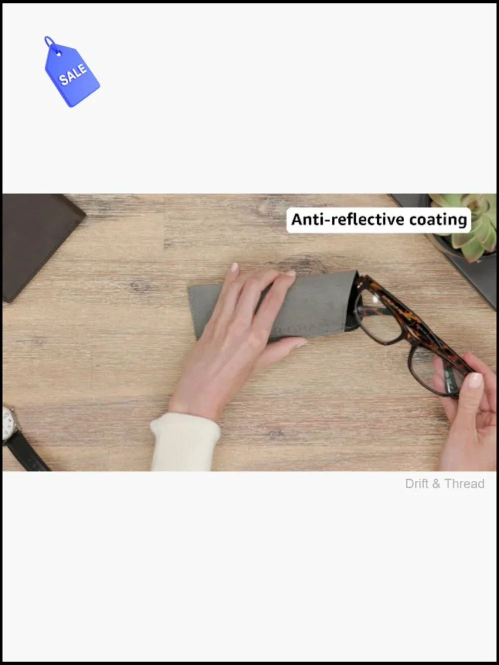 Multifocus Reading Glasses for Men Women Scratch-Resistant Anti-Reflective